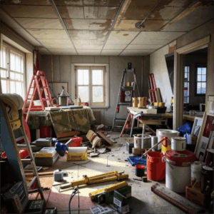 Готовимся к ремонту спортивного зала в Усть-Урме!